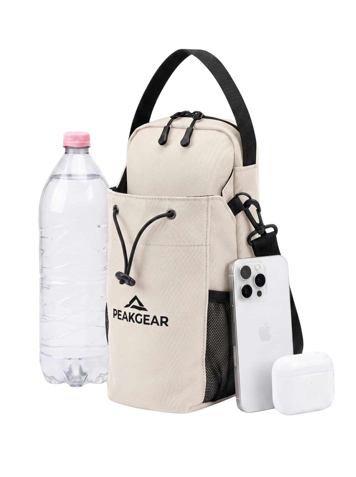 Geantă de antrenament PEAKGEAR albă cu fixare magnetică