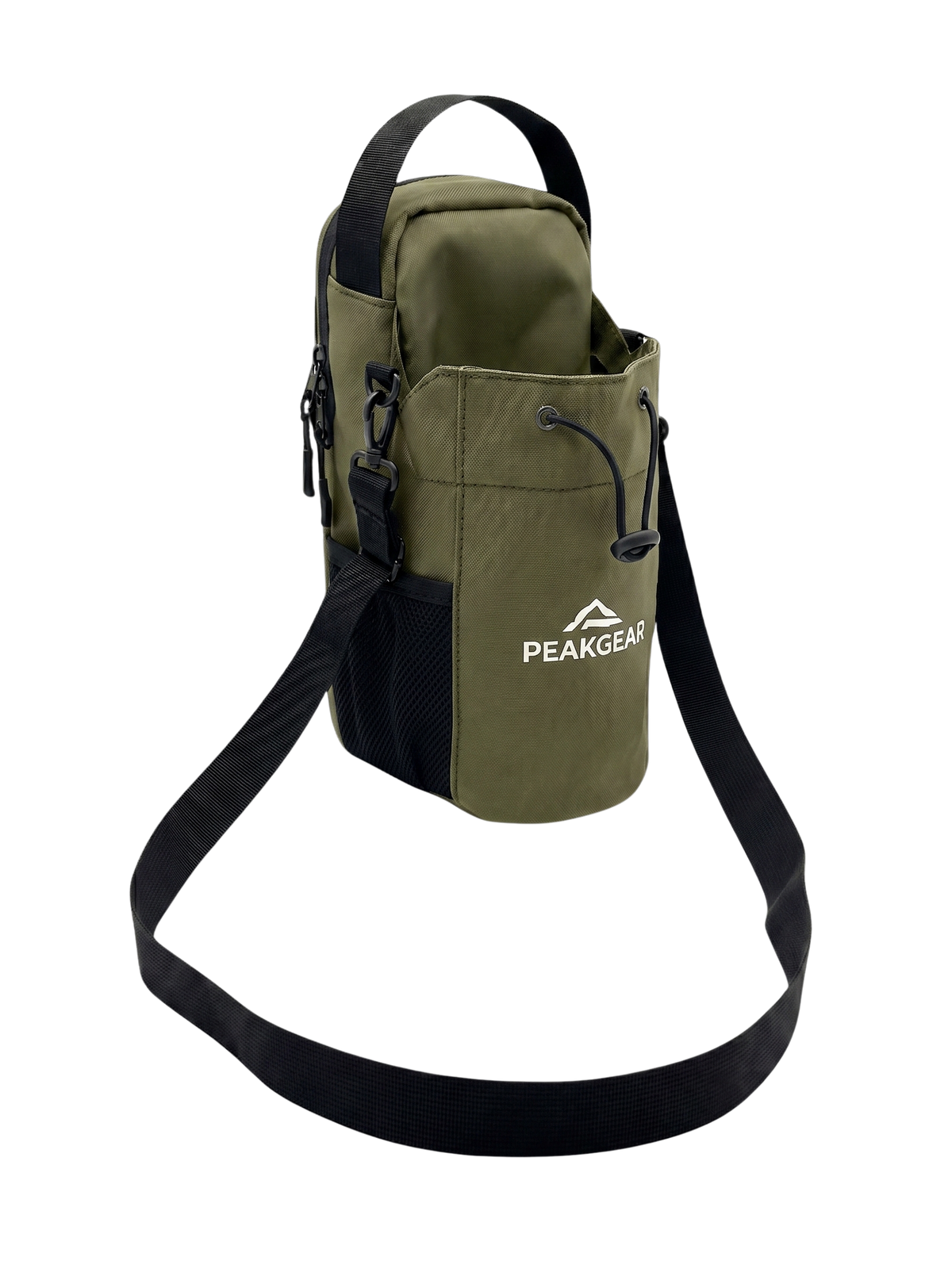 Geantă verde magnetică cu suport pentru sticlă PEAKGEAR